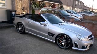 mercedes sl63 amg roof opening [upl. by Nnaeus592]