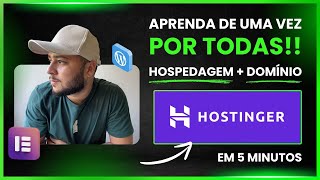 Como COMPRAR HOSPEDAGEM  DOMÍNIO na Hostinger em 2024  Tutorial [upl. by Kort]