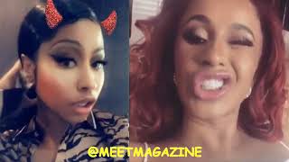 Cardi B vs Nicki Minaj fight update Cardi falsely blamed for Tekashi 6IX 9INE music video attack [upl. by Euton]