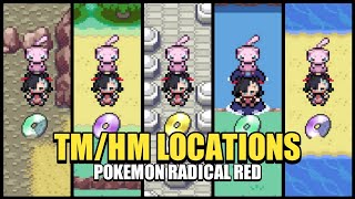 Pokemon Radical Red 41  All TM  HM amp Move Tutor Locations [upl. by Hertzog436]