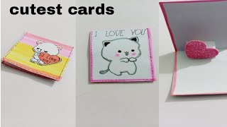 Valentine day card  diy valentine day cards handmade  diy valentine day craft ideas [upl. by Ayet]