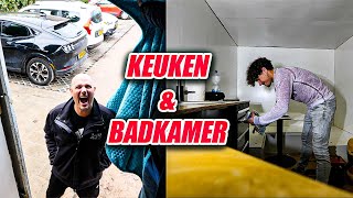 SAMEN WERKEN AAN ONZE CAMPER BUS  KEUKEN amp BADKAMER KLAAR 134 [upl. by Anera787]