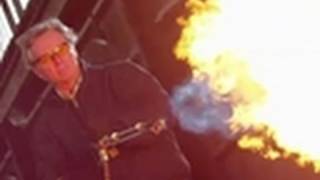 Penn amp Teller Tell A Lie  Flamethrower vs Aerogel [upl. by Tremayne]