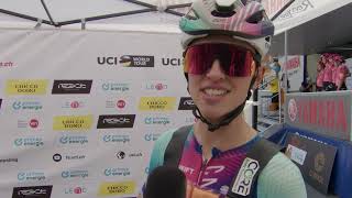 Katarzyna Niewiadoma  Interview at the start  Stage 4  Tour de Suisse Women 2024 [upl. by Crellen]