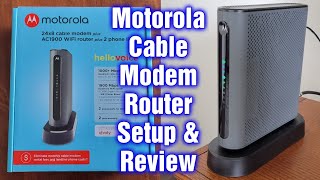 Motorola Cable Modem Router MT7711 Setup amp Review [upl. by Yrahk]