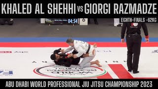 Khaled Al Shehhi vs Giorgi Razmadze EighthFinals 62kg Abu Dhabi World Pro Jiu Jitsu 2023 React [upl. by Ruthven]