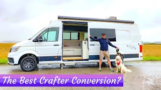 The ULTIMATE BESPOKE VW CRAFTER CAMPER VAN  Rhales Conversions [upl. by Nadya501]