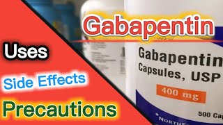 Gabapentin  gabapentin uses  gabapentin side effects  gabapentin precautions  medicine bank [upl. by Aniahs]