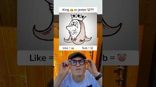 King 👑 or jester 🤡 thoughts viral shorts illusion survey question [upl. by Ehttam986]