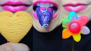 ASMR Eating Emoji Food Challenge TikTok Mukbang 먹방 [upl. by Oringas]