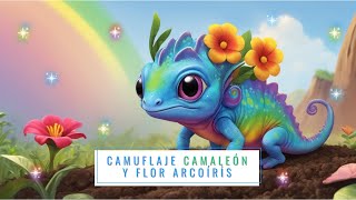 Camuflaje camaleón y flor arcoírisHistorias de Ninos camuflaje arcoiris niños flores [upl. by Ursulette]