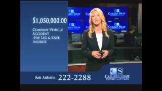 San Antonio Auto Accident Lawyers  Carabin Shaw [upl. by Ashlie]