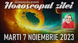 INSPIRATIE DIVINA 🍂⭐HOROSCOPUL DE MARTI 7 NOIEMBRIE 2023 cu astrolog Acvaria [upl. by Rogers648]