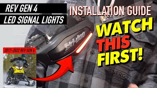 How to INSTALL LED SIGNAL LIGHT KIT SkiDoo Rev Gen4 20172022 [upl. by Niple493]