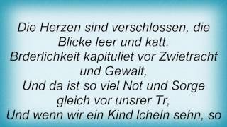 Reinhard Mey  Die Mauern Meiner Zeit Lyrics [upl. by Cristine222]