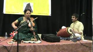 DrMNarmadha concert in NC accompanied by Arjun Raghavan  March 2015  Part I [upl. by Nilkcaj]