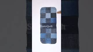 DIY Old Jeans Recycle Patchwork Bag  Sewing Tutorial speed [upl. by Ecerehs]