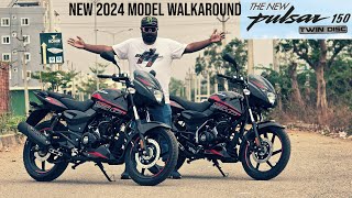 2024 Bajaj Pulsar 150 Twin Disc amp Single Disc Get New Updates  Walkaround Review [upl. by Nnylylloh]