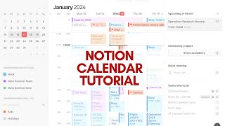 Notion calendar tutorial  How to calendar blocking using notion [upl. by Coniah]