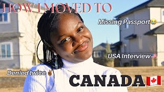 HOW I MOVED TO CANADA🇨🇦 from Nigeria🇳🇬  2 Visa denials GCMS notes Canada Immigration 2024 [upl. by Annaiek]