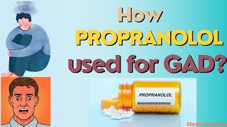 How Propranolol used for GAD propranolol generalizedanxietydisorder betablocker youtuber [upl. by Nrubua]