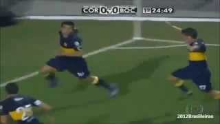 Narração do Gol do Riquelme Boca X Corinthians Cleber Machado e Zizao  Caixa Caixa [upl. by Mapel441]