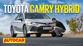 2022 Toyota Camry Hybrid review  Smooth Operator  First Drive  Autocar India [upl. by Kalam]