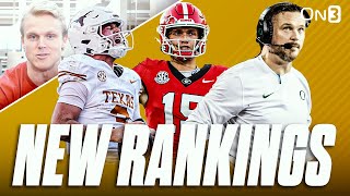 NEW College Football Playoff Rankings  Texas Still 1  Where Is Oregon Ohio St  Georgia RISING [upl. by Cyrill]