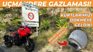 Uçmakderede Gazladık MV Agusta Turismo Veloce 800  Anlas Viento Sport Nasıl [upl. by Nyvek]