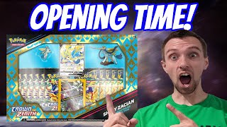 Shiny Zacian Crown Zenith Unboxing Pokemon TCG Unboxing Video [upl. by Brinna]