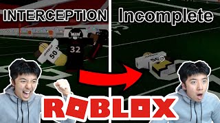 ROBLOX TAKES AWAY MY INTERCEPTIONS Football Fusion Roblox Funny Moments [upl. by Yeltneb]