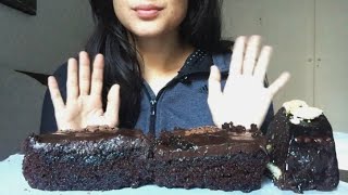 EATING Chocolate Cakes part 2  Eating SoundsASMREating Show [upl. by Htebasil]