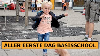 LUANS EERSTE SCHOOLDAG GROEP 1  Bellinga Vlog 382 [upl. by Tezil]