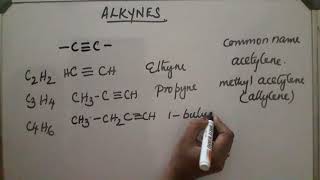 GENERAL INTRODUCTION OF ALKYNES [upl. by Clim]