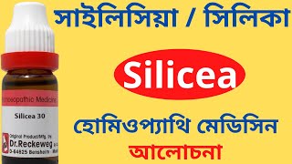 Silicea Homeopathy Medicine Uses Symptoms Benefits Silicea 30 Silicea 200 সাইলিসিয়া  স্বপ্নদোষ [upl. by Elttil]