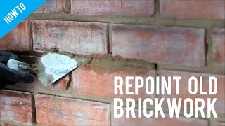 How to repoint old brickwork [upl. by Ellehciram]