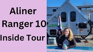 My Aliner Ranger 10 mini tour [upl. by Ttenyl]