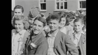 Orphans of BuchenwaldExPrisoners Coming HomeAir Views HQ and Camps 1945 [upl. by Cornwell]