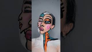 Cubism pinup makeup makeuptutorial makeuptransformation [upl. by Arodal]