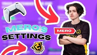 Meros NEW Chapter 5 Season 3 Fortnite SETTINGS 1 CONTROLLER SETTINGS [upl. by Ennayhc444]