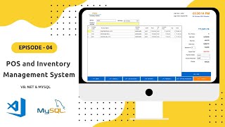 POS and Inventory Management System in VBNET and MySql database  Part 4  VBNET Tutorial [upl. by Novit]