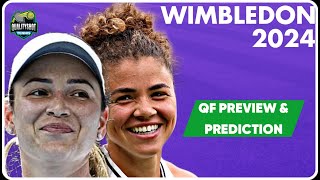 🎾Paolini vs Vekic ● Wimbledon 2024 Quarter Final ● Tennis Preview and Prediction [upl. by Akemej]