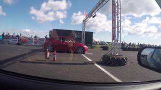 Honda integra dc5 vs Honda Civic type r fn2 at crail raceway [upl. by Nilesoj631]