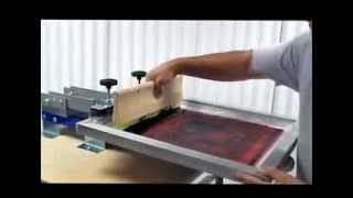 Starter Screen Printing Press One Color Table Top DIY Tshirt Printing [upl. by Armanda25]