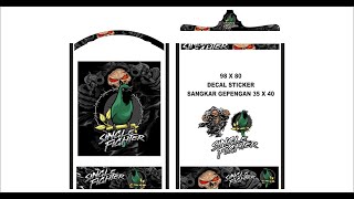 cara buat desain sendiri decal stiker sangkar kotak 35 x 40  decal sangkar  free download [upl. by Olfe476]