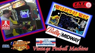 1129 Atari VINDICATORSBally WIZARD OF WORSega CLUTCH HITTERTNT Amusements [upl. by Marilla]