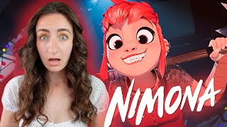 NIMONA is a chaotic mess and I LOVED IT First Time Watching Movie Reaction amp Commentary [upl. by Ahsyad489]