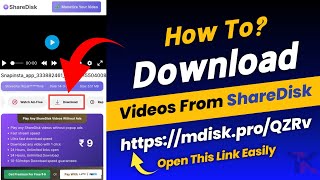 How To Download Video From ShareDisk  How To Open mdiskpro link  How To Open ShareDisk Link 2023 [upl. by Ruvolo]