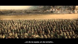 O Senhor dos Anéis  Batalha de Pelennor  Discurso de Théoden [upl. by Relyuc]