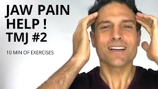 TMJ Exercises 2  Jaw Pain Help  Teeth Grinding [upl. by Nessa181]